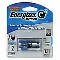 e² Lithium Batteries AAA 2 Batteries/Pack