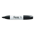 Permanent Marker, 5.3mm Chisel Tip, Black, 12/Pack