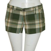 Banana Split Junior Plaid Short Shorts