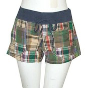 FL Jeans Junior Plaid Short Shorts