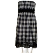 Bailey Blue Junior Strapless Plaid Spring Dress