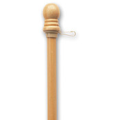 8' 2-Piece Blonde Wood Flag Pole