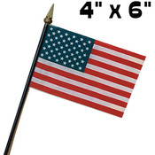 Valprin 4"x6" Polyester U.S. Classroom Flag