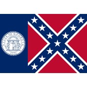 3'x5' Nylon Historical Georgia (1956-2001) Flag