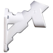 1" White Cast Aluminum Bracket
