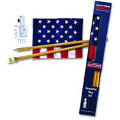 U.S. Flag Kit with Wood Pole
