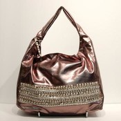  Angelica Metallic Hobo Handbag 