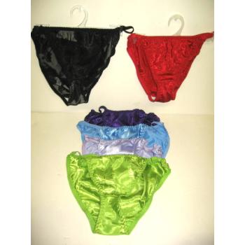 Satin String Bikini Panties