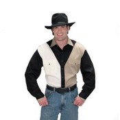 Western Shirt-Blk/White/Tan