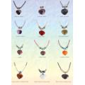 Gemstone Heart Pendants