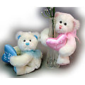 7.5" Bear With Boy/Girl Heart, 2 Asst.
