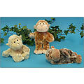 8" Natural Pudge Monkey 3 Asst