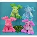 10" Rainbow Floppy  Moose,  4 Asst