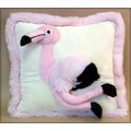 13" 3-D Flamingo Pillow
