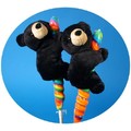 5" Black Bear with Candy Pop
