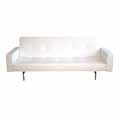 Aragorn White Convertible Sofa/ Bed