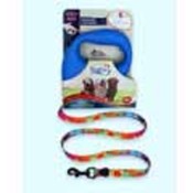 Large Blue Dog Leash -  Polka Dot