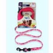 Large Hot Pink Dog Leash -  Pink Retro