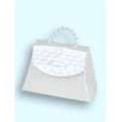 Satin White Grace Kelly Mini Purse Favor Boxes