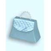 Satin Blue Grace Kelly Mini Purse Favor Boxes