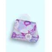 Purple Peony  Floral Mini Purse Favor Boxes