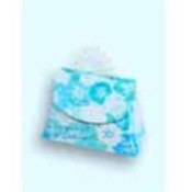 Blue Peony Floral Mini Purse Favor Boxes