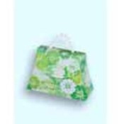 Green Peony Floral Mini Purse Favor Boxes