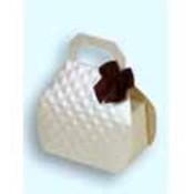 Satin White Mini Purse Favor Boxes