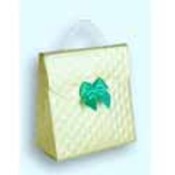 Satin Yellow Pearl Handled Favor Boxes