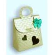Satin Yellow Stylish Favor Boxes