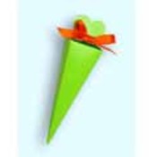 Lime Heart Cone Favor Boxes
