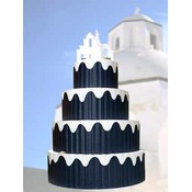 Greek Wedding Favor Cake-Unassembled