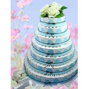 Summer Garden Favor Cake-Unassembled