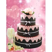 Love Bubble Favor Cake-Unassembled