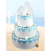 Beach Wedding Favor Cake-Unassembled