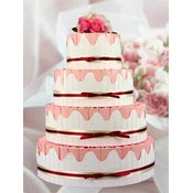 Sweetheart Pink Favor Cake-Unassembled