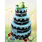 Spring Wedding Favor Cake-Unassembled