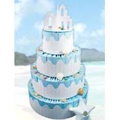 Beach Wedding Favor Cake-Unassembled