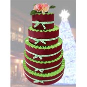 Holiday Celebration Favor Cake-Unassembled