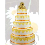 Delightful Daisy Favor Cake-Unassembled