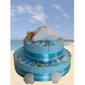 Beach Wedding Favor Cake-Unassembled