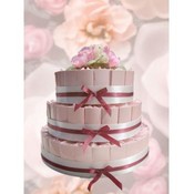 Sweetheart Pink Favor Cake-Unassembled