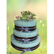 Spring Wedding Favor Cake-Unassembled
