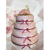 Sweetheart Pink Favor Cake-Unassembled