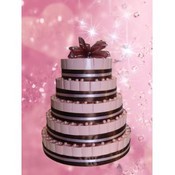 Love Bubble Favor Cake-Unassembled