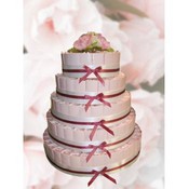 Sweetheart Pink Favor Cake-Unassembled