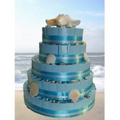 Beach Wedding Favor Cake-Unassembled