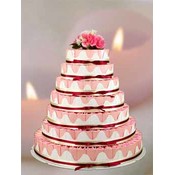 Sweetheart Pink Favor Cake-Unassembled