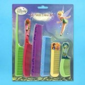 Comb Set 6 Piece tinkerbell Plastic
