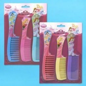 Comb Set 3 Piece princess Plastic
